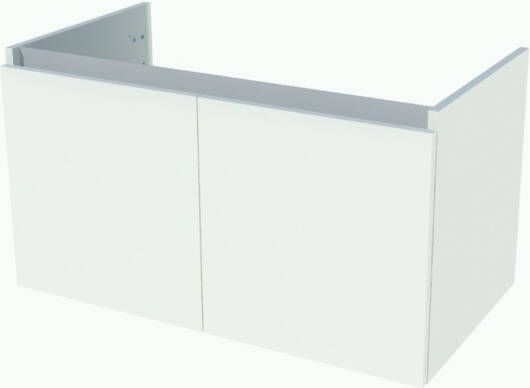 Nemo Start Tempus onderbouwkast 900 x 500 x 495 mm 2 deuren greeploos kleur Carini Walnut 941080