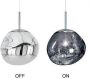Njoy Hanglampglas met E27 fitting diameter 270 IP20 met 4W 27x27cm LED verlichting chrome SD-2040-06 - Thumbnail 2