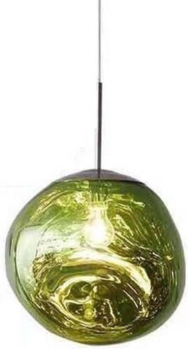 Njoy Hanglampglas met E27 fitting IP20 met 4W lamp 20x20cm LED verlichting green (groen) SD-2040-10