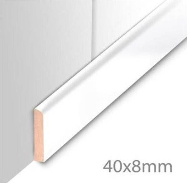 Sanimex Plafondplint MDF Mat Zwart 260 cm x 4 cm x 8 mm