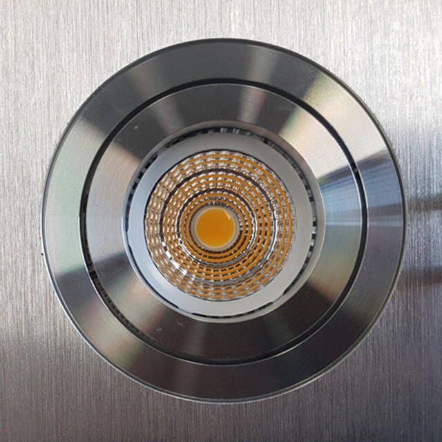 Njoy verlichtingsset LED 5 spots+arm 92x92cm LED verlichting Aluminium geborsteld gepolijst SD-2005-05