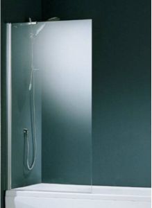 Novellini Aurora badwand 1 delig 75x150cm wit profiel en helder glas AURORA5751A