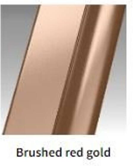 Novellini N180 G Draaideur 88-89 5x200 cm Brushed Red Gold Helder Glas