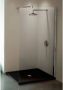 Novellini Kuadra inloopdouche H 37 40x200 cm m muursteun 100 cm chroom helder KUADH401K - Thumbnail 1