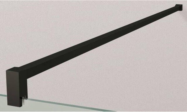 Novellini Kuadra muursteun vaste wand 150cm mat zwart r80gianf15-h