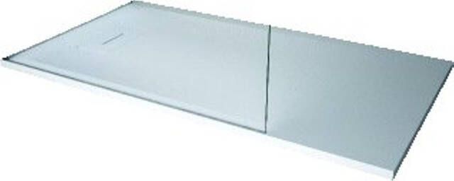 NOVELLINI Novosolid Douchebak rechthoekig 90mm afvoer composiet 1200 x 900mm (LxB) 35mm bak wit