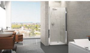 Novellini Young 2.0 1B draaideur voor nis 87 91 200 cm chroom satin Y21B874K
