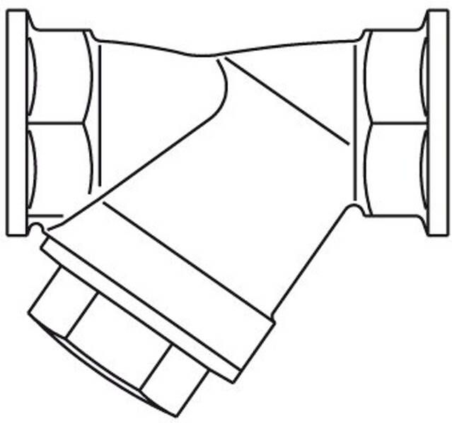 Oventrop Bronzen filter 2 x binnendraad 2 DN50 PN16 1120016