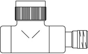 Oventrop Thermostatische radiatorafsluiter E 1 2 recht Kvs 0 65 m3 h antraciet 1163132