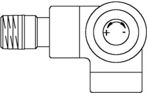 Oventrop Thermostatische radiatorafsluiter E 1 2 rechts Kvs 0 65 m3 h wit 1163463