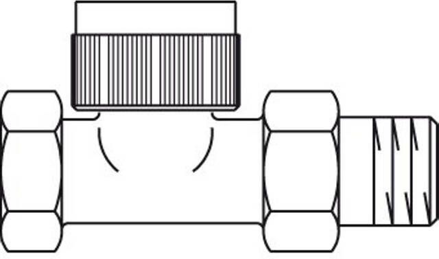 Oventrop Thermostatische radiatorafsluiter F 1 2 recht Kvs 0 32 m3 h 1180704