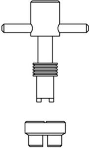 Oventrop voorinstelsleutel voor afsluiters type F 1180791