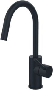 Paffoni Light Wastafelmengkraan 28.3cm opbouw zonder waste zwart mat LIG078NO