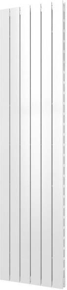 Plieger Cavallino Retto designradiator verticaal dubbel middenaansluiting 1800x450mm 1162W mat wit 7253034