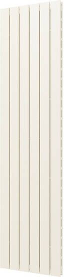 Plieger Cavallino Retto designradiator verticaal dubbel middenaansluiting 1800x450mm 1162W pergamon (RAL9001) 7253035