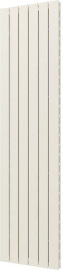 Plieger Cavallino Retto designradiator verticaal dubbel middenaansluiting 1800x450mm 1162W wit structuur 7253033
