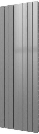 Plieger Cavallino Retto designradiator verticaal dubbel middenaansluiting 1800x602mm 1549W zilver metallic 7253049