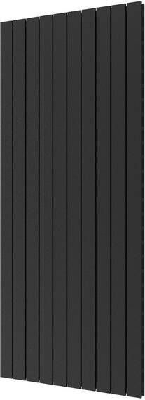 Plieger Cavallino Retto designradiator verticaal dubbel middenaansluiting 1800x754mm 1936W zwart grafiet (black graphite) 7255288