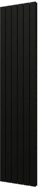Plieger Cavallino Retto designradiator verticaal dubbel middenaansluiting 2000x450mm 1287W mat zwart 7250314 - Foto 1