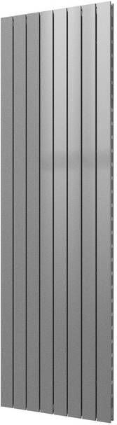 Plieger Cavallino Retto designradiator verticaal dubbel middenaansluiting 2000x602mm 1716W zilver metallic 7255374 - Foto 1