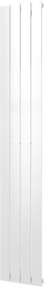 Plieger Cavallino Retto designradiator verticaal enkel middenaansluiting 1800x298mm 614W wit 7252958