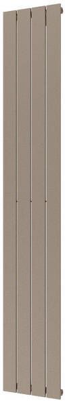 Plieger Cavallino Retto designradiator verticaal enkel middenaansluiting 1800x298mm 614W zandsteen 7252962