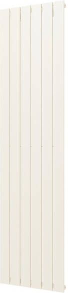 Plieger Cavallino Retto designradiator verticaal enkel middenaansluiting 1800x450mm 910W pergamon (RAL9001) 7252973