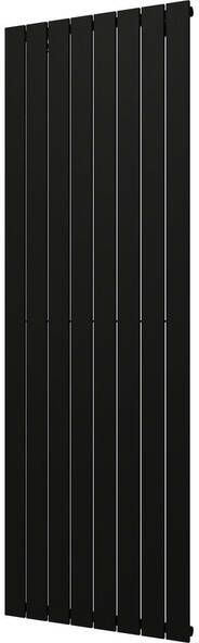 Plieger Cavallino Retto designradiator verticaal enkel middenaansluiting 1800x602mm 1205W mat zwart 7250322