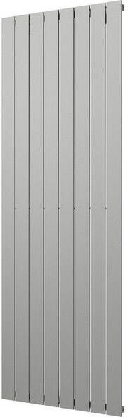Plieger Cavallino Retto designradiator verticaal enkel middenaansluiting 1800x602mm 1205W parelgrijs (pearl grey) 7252988