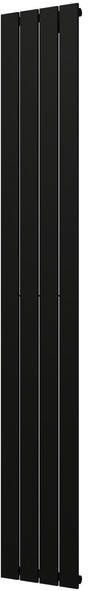 Plieger Cavallino Retto designradiator verticaal enkel middenaansluiting 2000x298mm 666W mat zwart 7250326 - Foto 1