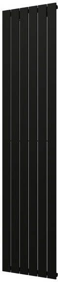 Plieger Cavallino Retto designradiator verticaal enkel middenaansluiting 2000x450mm 999W mat zwart 7250325 - Foto 1
