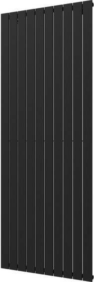 Plieger Cavallino Retto designradiator verticaal enkel middenaansluiting 2000x754mm 1666W donkergrijs structuur 7255342 - Foto 1