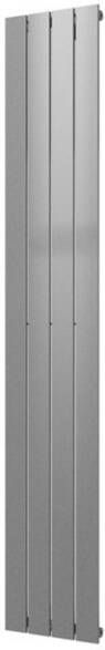 Plieger Cavallino Retto EL elektrische radiator Nexus zonder thermostaat 180x29.8cm 800 watt zilver metallic 1317035
