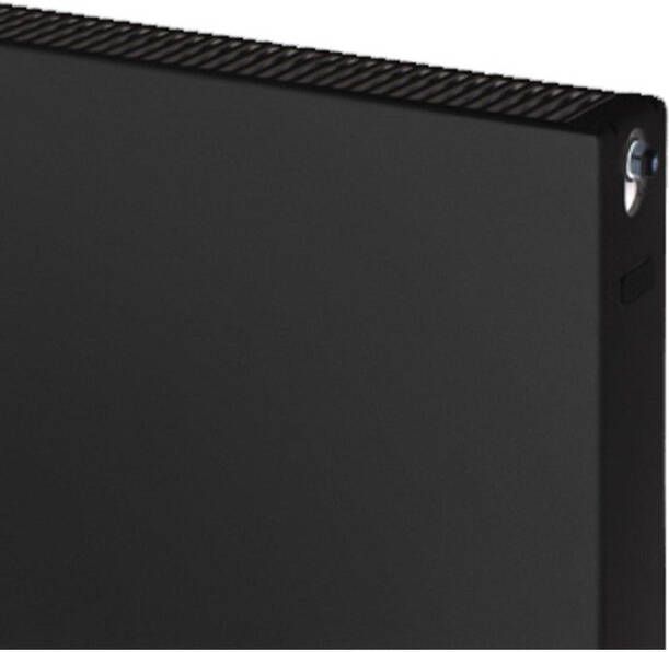 Plieger Compact flat paneelradiator compact vlakke plaat type 22 900x400 mm 844 W zwart grafiet(black graphite )