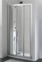 Plieger Economy schuifdeur 90x185cm (afstelbaar van 88 tot 94cm) aluminium profiel en druppel acrylglas ZLM38A89419 - Thumbnail 2