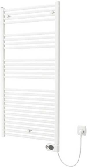 Plieger Elba Electrical Elektrische Designradiator 126.2x60cm met thermostaat 700w wit 1470432