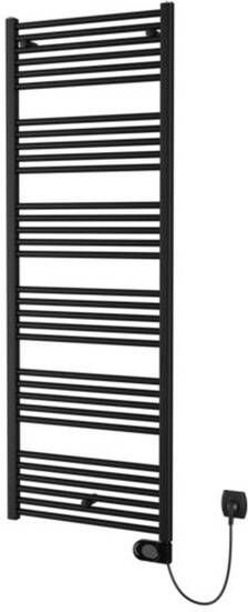 Plieger Elba Electrical Elektrische Designradiator 170.2x60cm met thermostaat 900w mat zwart 1550004
