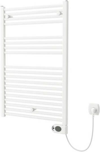 Plieger Elba Electrical Elektrische Designradiator 94.2x50cm met thermostaat 500w wit 1550006