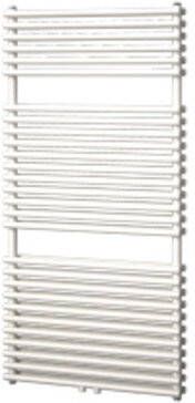 Plieger Florian Nxt M designradiator dubbel horizontaal met middenaansluiting 1216x500mm 833W pergamon 7255437 - Foto 1