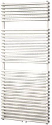 Plieger Florian Nxt M designradiator dubbel horizontaal met middenaansluiting 1406x600mm 1153W zilver metallic 7255244 - Foto 1
