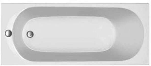 Plieger Flow solobad acryl 170x70cm 40cm diep met poten wit 0942134