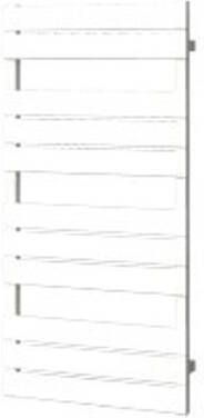 Plieger Genua M designradiator horizontaal middenaansluiting 1120x550mm 558W wit 7250639 - Foto 1