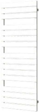 Plieger Genua M designradiator horizontaal middenaansluiting 1520x550mm 800W zilver metallic 7250659 - Foto 1