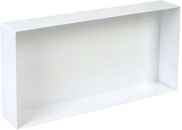 Plieger Inbouwnis Waterproof Voor In Wand 30x60 cm RVS Wit