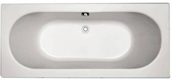 Plieger Liberty bad acryl rechthoekig met poten 180x80x49cm wit 11002010507101