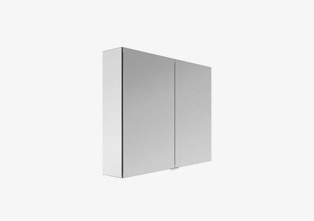 Plieger lusso spiegelkast 100.6x64x157cm 2 deuren buitenzijde gespiegeld SPTQ100F5857
