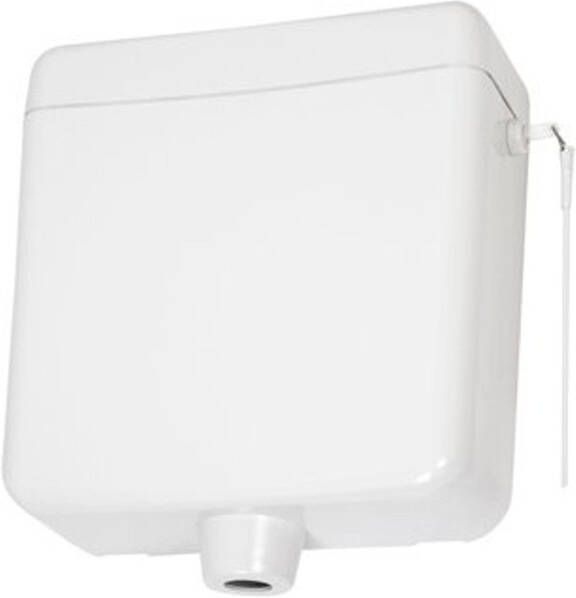 Plieger Maas hooghangend reservoir single flush 6 9 liter instelbaar wit 92A0001S001