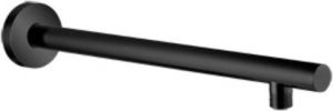 Plieger Napoli doucharm wandmontage v. hoofddouche rond 35cm mat zwart 800085BLACK