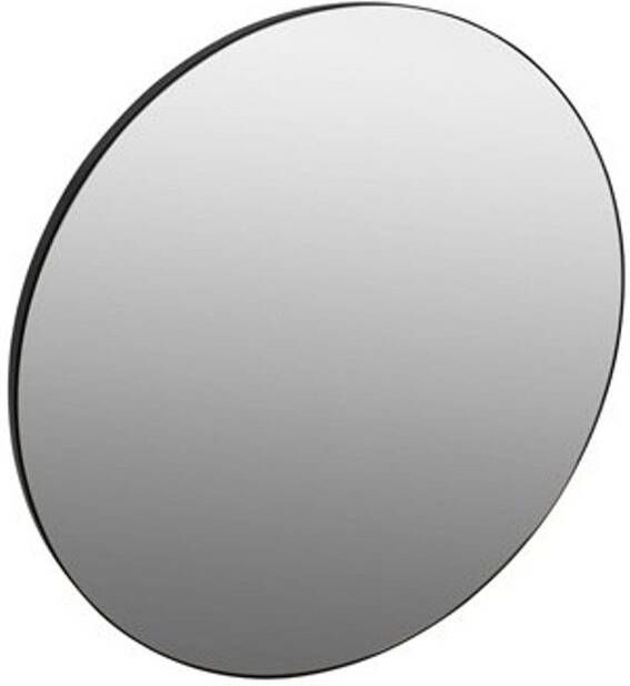 Plieger Nero Round spiegel rond 100cm met zwarte lijst 0800305