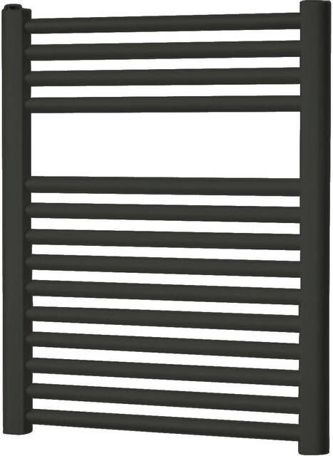 Plieger Palermo designradiator horizontaal 68.8x55cm 348W mat zwart 7250402